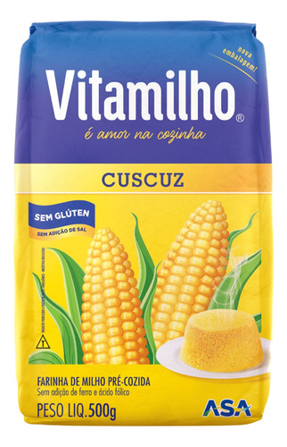 Farinha de Milho para Cuscuz Vitamilho Pacote 500g