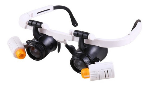 Lupas Lentes Relojero Ajustable 6 Lentes De Aumento 2 Led