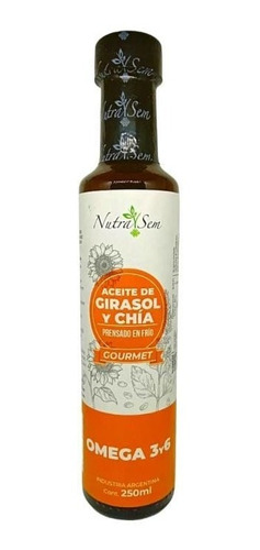 Aceite De Girasol Y Chía - Nutrasem - Prensado En Frío 250ml