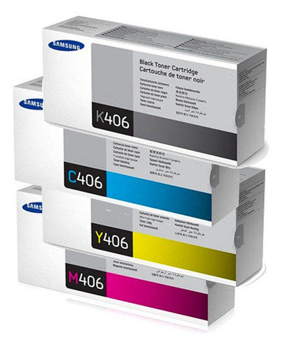 Toner Original Para Samsung 365/410/3305/460 Yellow Clt-y406