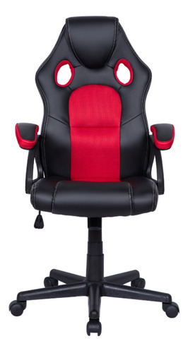 Silla Gammer De Escritorio Negra/roja Modelo Mco-011