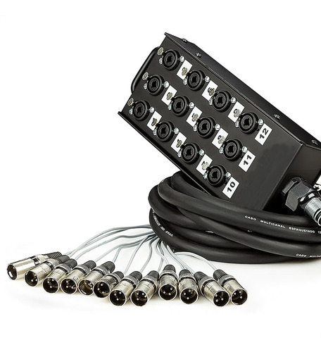 Medusa Com Multicabo 12 Vias Conectores Combo - 10 Metros