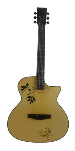 Guitarra Acustica Danwood Con Grabado Calidad Premium 