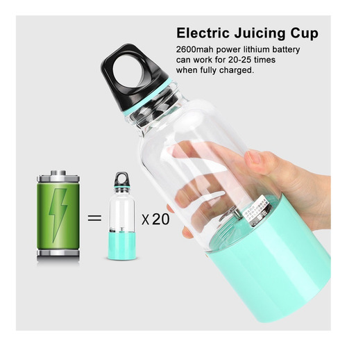 Taza Eléctrica Portátil For Exprimir Frutas Con Cabezal Cor