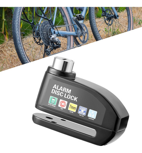 Candado De Disco Con Alarma Genérico Para Orificio De Negro