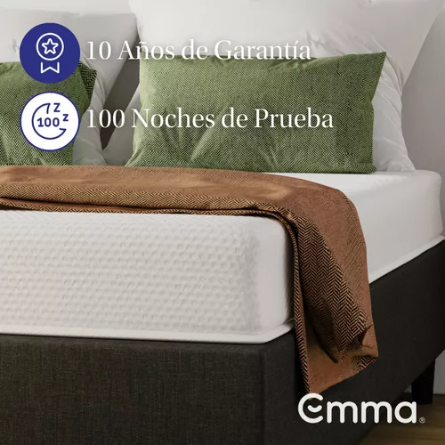 Colchón Emma Original, King Size 200x190cm, Memory Foam, Colchón en Caja, Tecnología Alemana Emma King