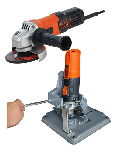 Esmeril Ang 4.1/2  650w 110v Black & Decker Com Suporte 