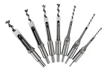 Comprar Juego De 7 Brocas De Cincel De Mortaja Con Agujero Cuadrado De 3\u002F4 Pulgadas, 5\u002F8 Pulgadas, 9\u002F16 Pulgadas, 1\u002F2 Pulgadas, 3\u002F8 Pulgadas, 5\u002F16 Pulgadas, 1\u002F4 Pulgadas, Hss Para Carpintería