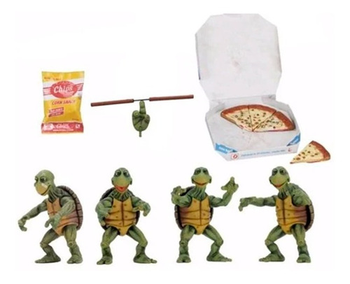Movie Baby Turtles 4pack Neca Las Tortugas Ninja Tmnt 4 Inch