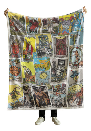 Cobija Frazada Varios Diseños Espiritualidad + Cuarzo Regalo Tarot Frazada Ligera 110x160cm