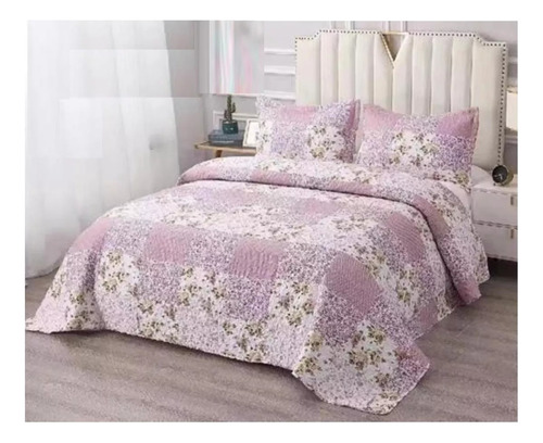 Cobertor Quilt Verano Cubrecama 1.5 Plaza + 1 Funda L144.6
