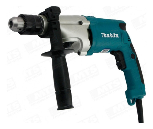 Taladro Percutor Makita Hp2050h 3/4 2 Velocidades 720w Color Turquesa