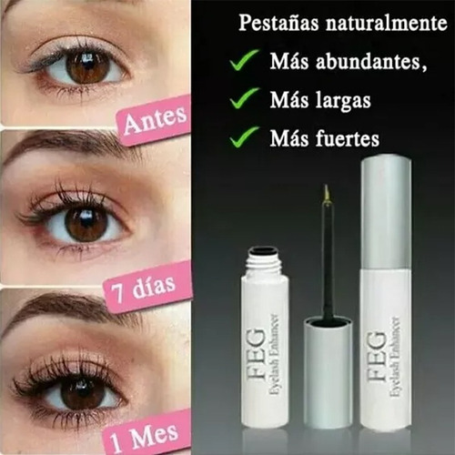 Imagen 2 de 3 de Engrosador Alargador De Pestañas Feg Enhancer Eyelash