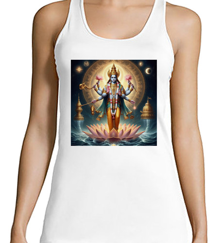 Musculosa Mujer Vishnu Preservador Hindú Dharma Dios M1