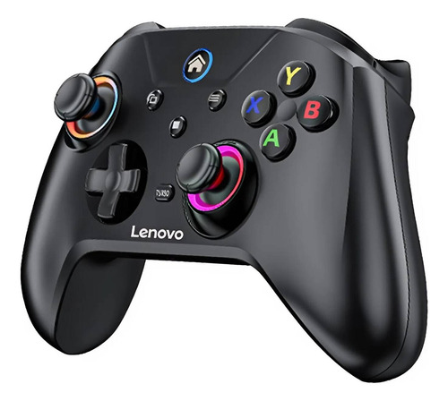 Controlador RGB sem fio Lenovo S02 para switch/Android/PC cor preta