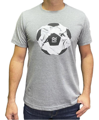 Penalty Remera Hombre - Algodon Pelota Gris