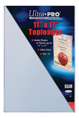Ultra Pro 11  X 17  Toploader 10ct