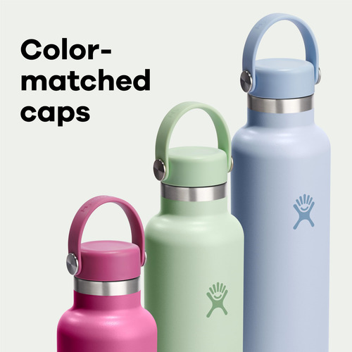 Botella De Agua Hydro Flask Standard De 620 Ml, Color Gris A
