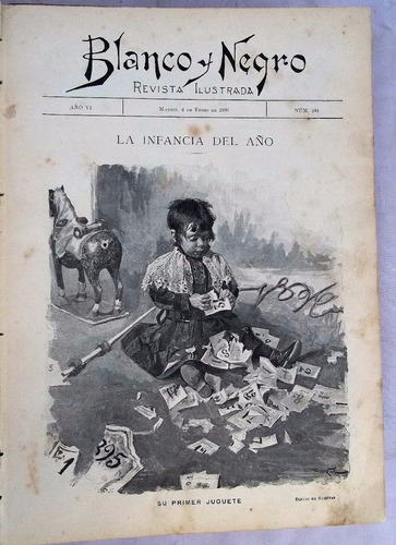 Revista Blanco Y Negro España Año 1896 Completo Almanaque