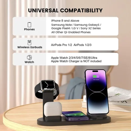Cargador inalambrico xiaomi compatible con iphone sale