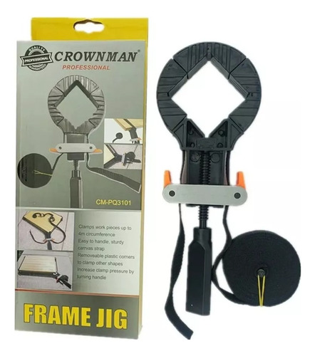 Prensa Rapida De Cinta Ajustable Esquinera 4 Mts Crownman