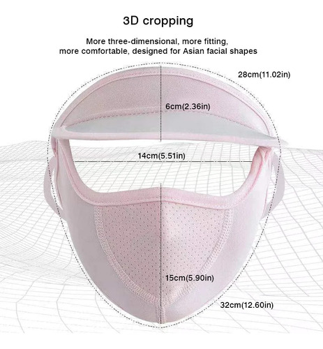 Sombrero De Verano Para Mujer Con Malla Transpirable Y Másca