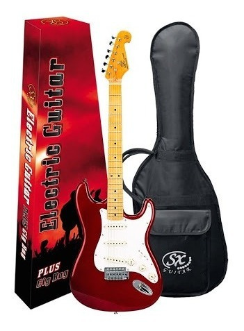 Guitarra Electrica Sx Strato Vintage Fst57 Con Funda