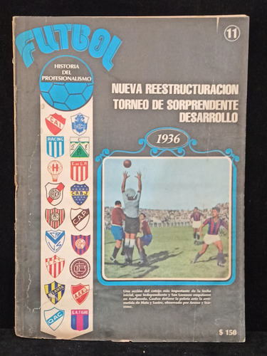 Futbol-historia Del Profesionalismo Fascículo 11 Año 1936