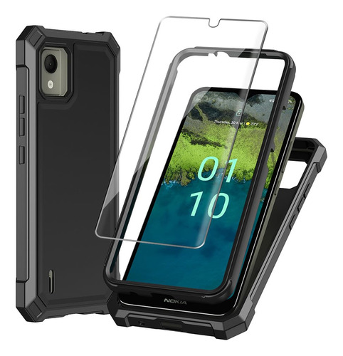 Funda Para Nokia C110, Con Protector De Pantalla De Vidrio T