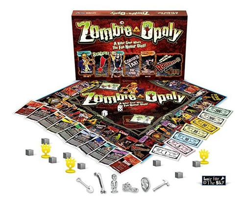 Juego De Mesa Zombi-opoly De Última Hora Para El Cielo, Colo