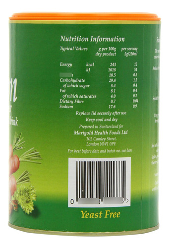 Marigold Health Foods Caldo De Verduras Instantáneas Bouillo
