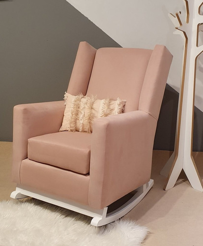 Imagen 2 de 7 de Sillon Mecedor Eider, Sillon Ideal Para Amamantar En Pana Ro