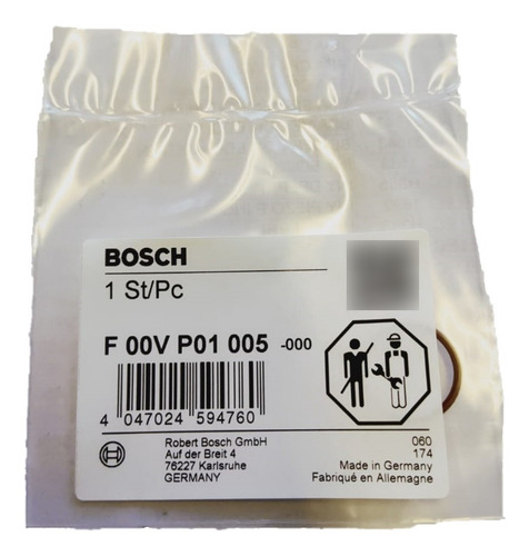 Orring Cuerpo Inyector Vw Amarok 2.0 Bosch Original Nuevo