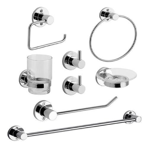 Fv Arizona Accesorios Baño Set Cromado Kit 8 Piezas 