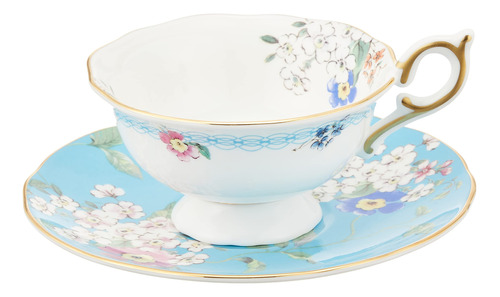 Wedgwood Wonderlust - Juego De Taza De Te Y Platillo De Flor