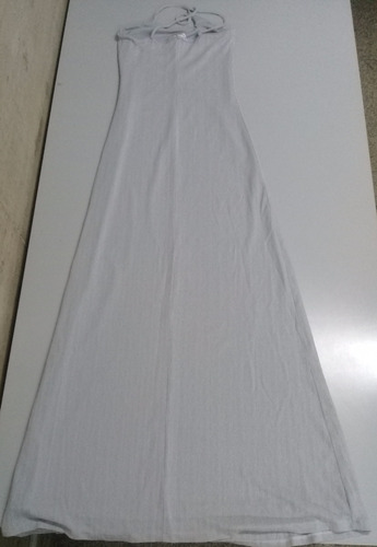 Vestido Largo Fiesta Mujer Gris Marca Sans Doute Talle S