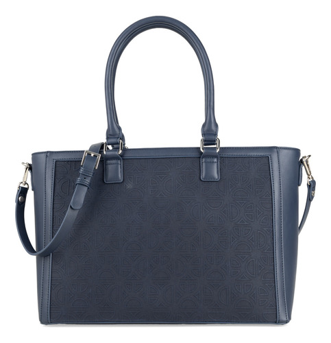 Bolsa Tote Cloe Oreli Grande Color Azul marino