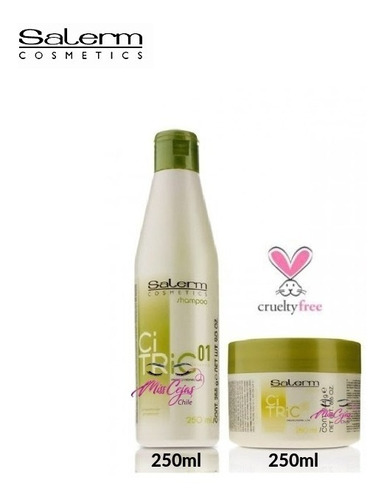 Kit Shampoo Crema Tratamiento Citric Salerm Cosmetic Capilar