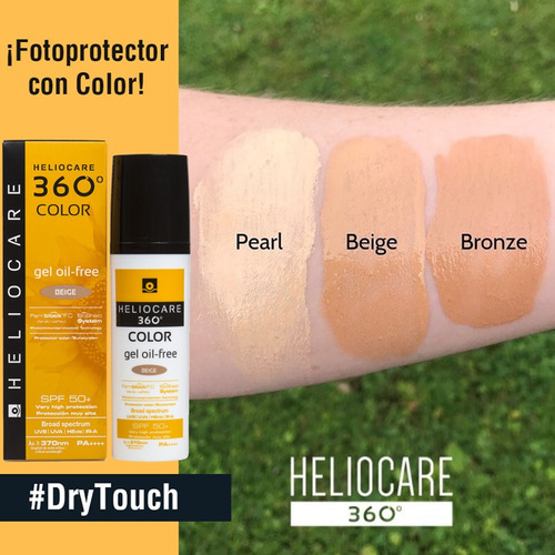 Heliocare 360 Gel Oil Free Toque Seco Spf50 Con Color