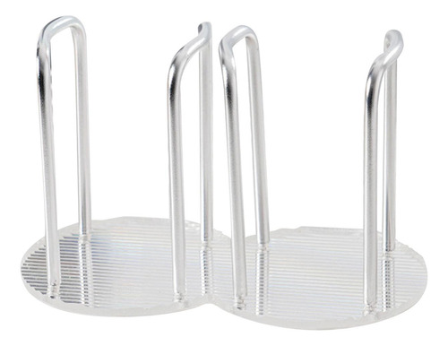 Organizador De Tazas Y Tapas Soporte Para Tazas Doble Plata