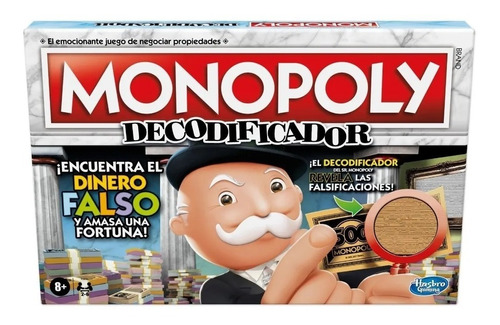 Juego De Mesa Monopoly Decodificador Hasbro Monopolio