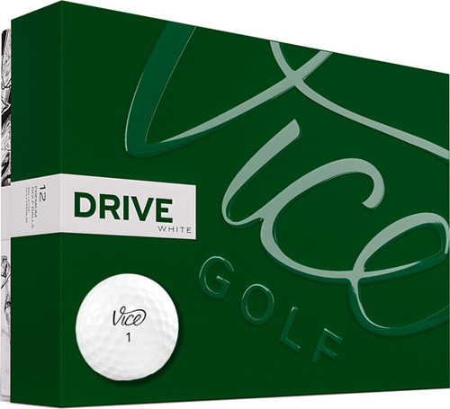 Pelota De Golf Vice Drive Surlyn De 2 Piezas Para Distancias