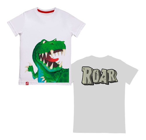 Dinosaurio Roar Remera Niños El Danzante