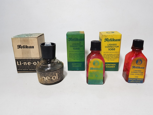 Imagen 6 de 10 de Antiguos Frascos Tinta Colección Originales Lote Mag 59077