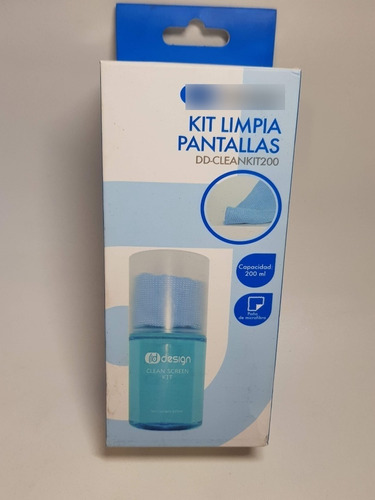 Kit Limpia Pantallas Design 200ml + Paño Microfibra