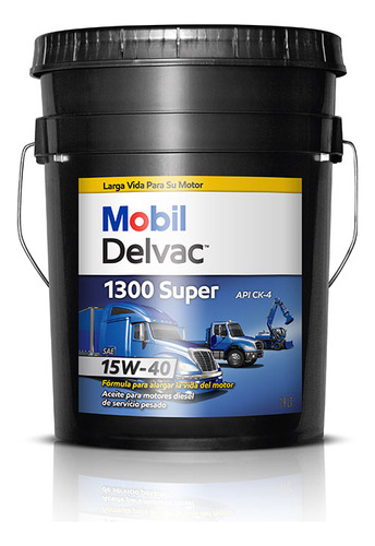 Aceite Motor Mobil Delvac 1300 Super 15w40 19 Lts