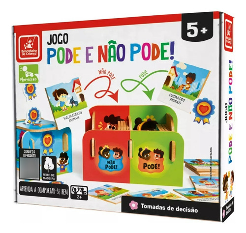 Jogo Infantil Educativo Pode E Não Pode Madeira