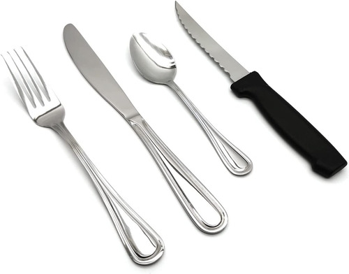 Juego De Cubiertos Pfaltzgraff Rockport Acero Inoxidable 16p