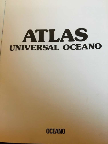 Atlas Universal Oceano Geografia Y Cartografia Mundial