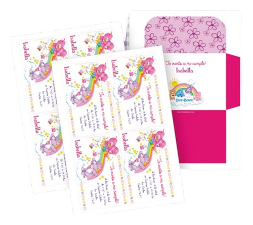 Kit Imprimible Ositos Cariñositos Invitación Candy Bolsitas